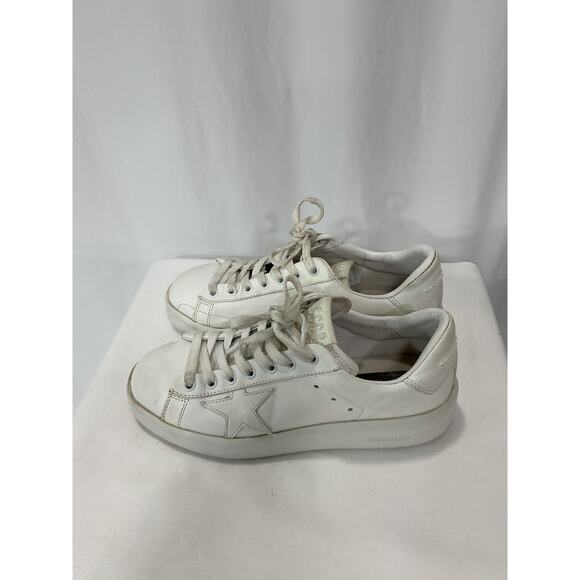 Golden Goose 'Pure Star Clean' White Sneaker Size 7 - Picture 3 of 5